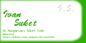 ivan suket business card